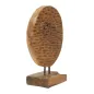 SCULTURA Moneta w Teakowym Drewnie Recyklingowym 30 x 13,5 x 40 cm (Sztuki Unikatowe - Niepowtarzalne)